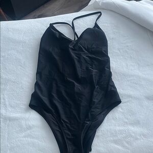 Aerie Black Strappy Swimwear